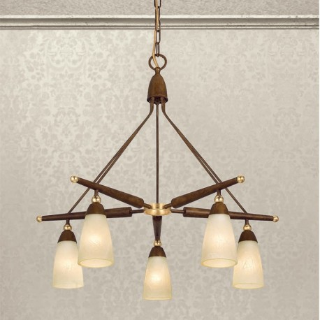 Rustikalna viseča svetilka 4455 / 5 - Alpcom svetila