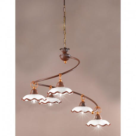 Rustikalna viseča svetilka Chiara / S5 - Viseča svetila Alpcom