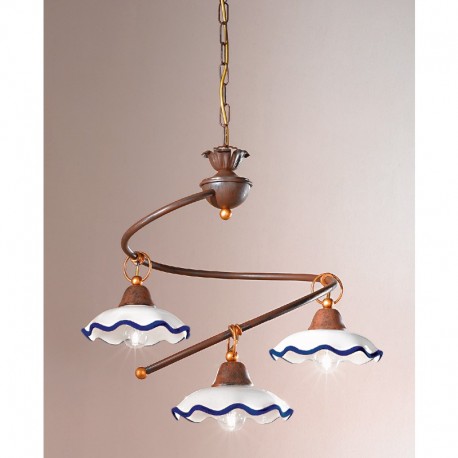 Rustikalna viseča svetilka Chiara / S3 - Viseča svetila Alpcom