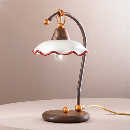 Rustikalna namizna svetilka Chiara / L - Namizna svetila Alpcom